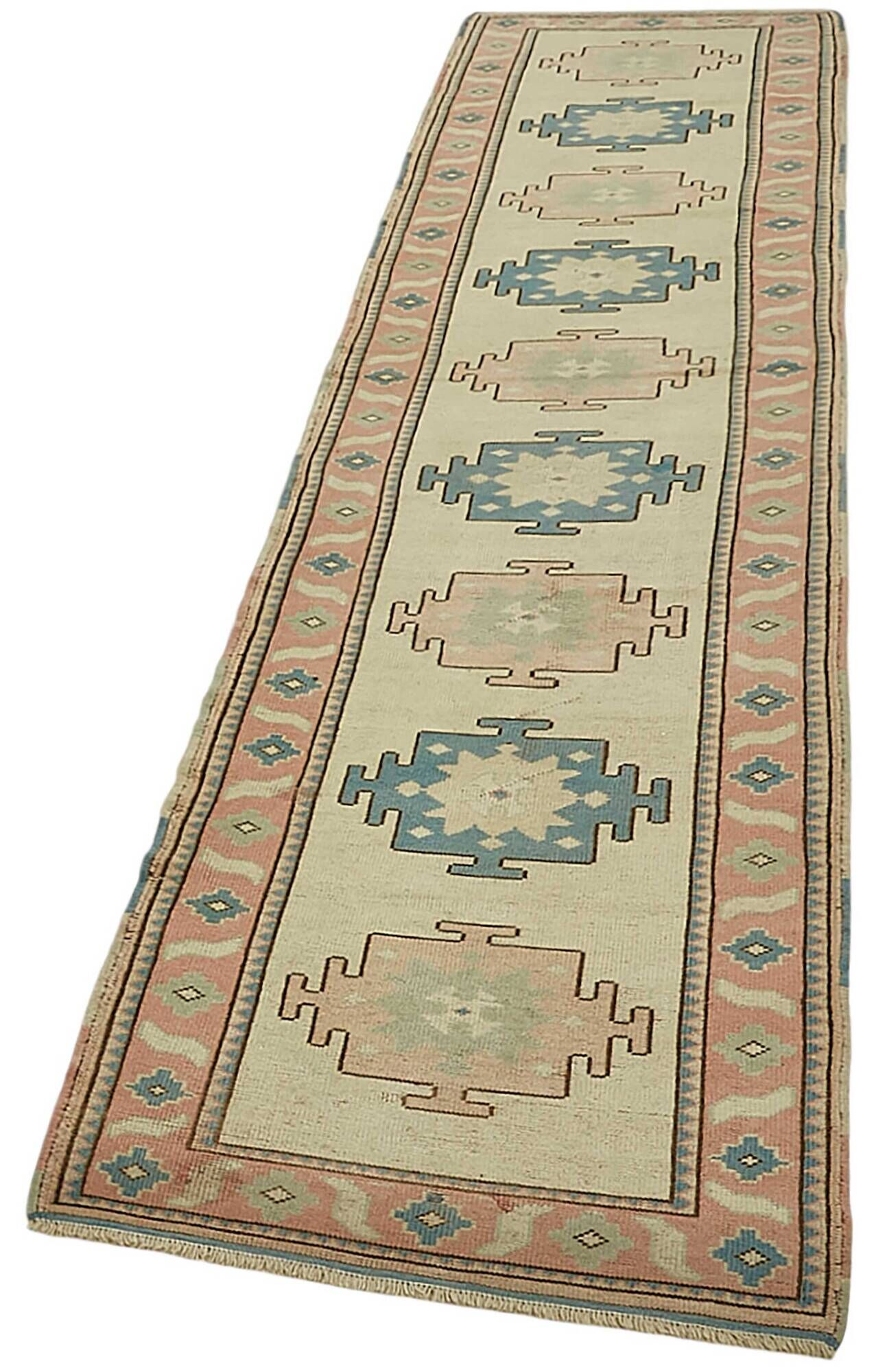 Turkish Vintage Anatolian Rug 76 cm x 375 cm