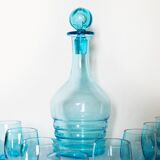 Fine blue liquor service