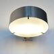 Chromed metal and glass wall lamp by Bruno Gatta for Stilnovo, Italy 1960's