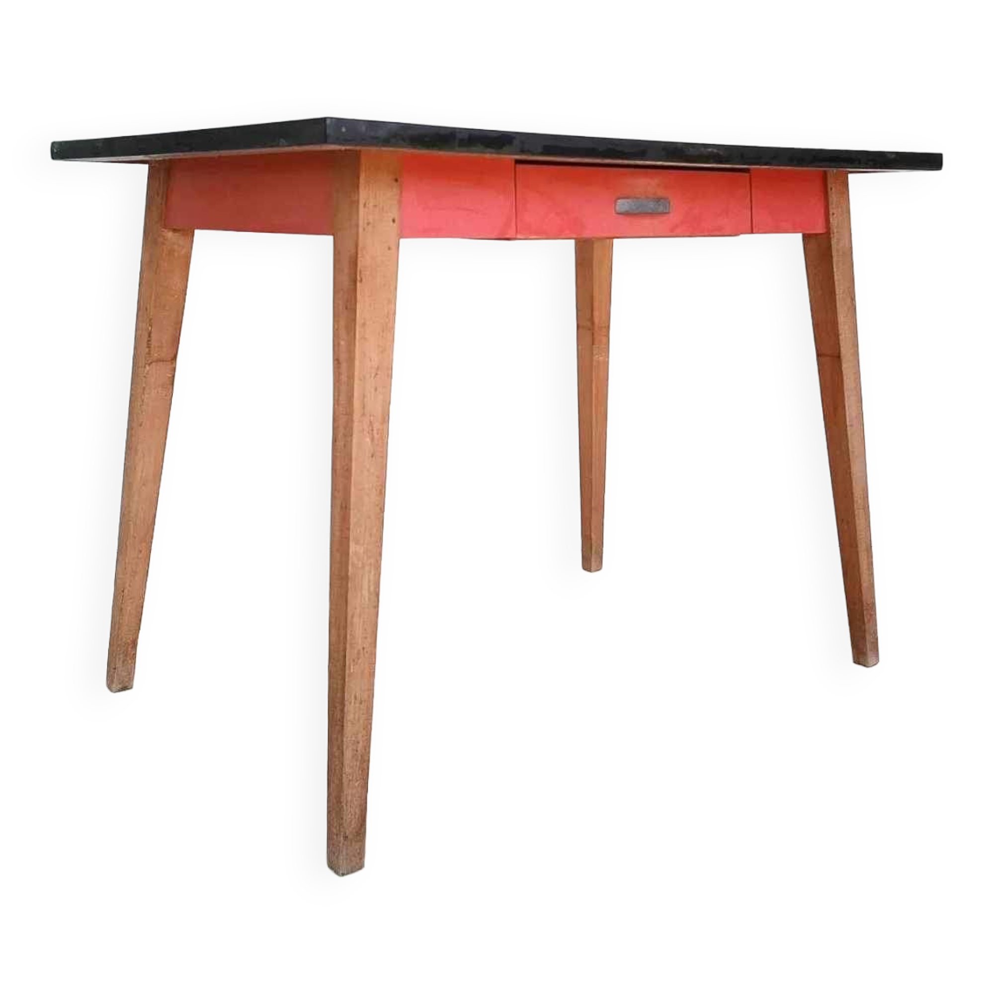 Wood and formica table