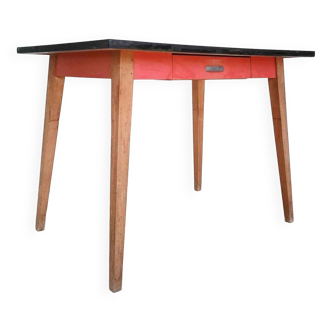 Wood and formica table