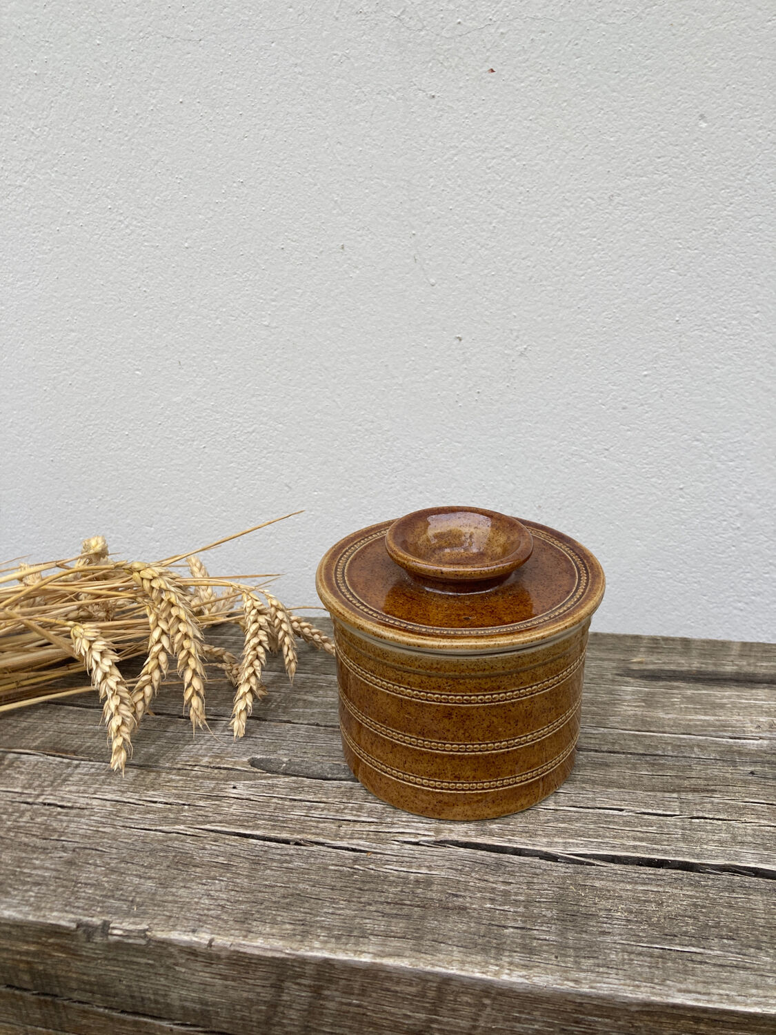 Sandstone water dish signed Poterie du Berry