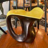 Vase tulipe bi-colore style Elchinger