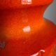 Scheurich Keramik Large Orange Vase: Vintage Mid Century Modern Fat La
