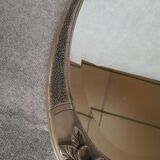 Art Deco pewter mirror