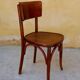 Série de 4 chaises bistrot vintage par Mahieu