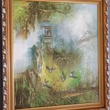 Grand  tableau paysage