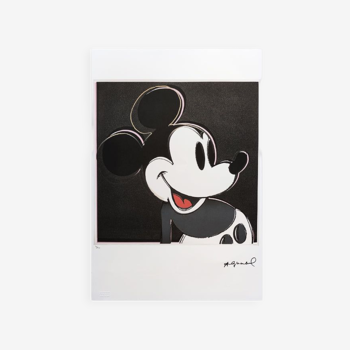 Andy Warhol « Mickey Mouse » Lithographie en édition limitée par Leo Castelli