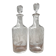 Paire de carafes gravées Napoleon III