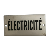 Plaque émaillée d’utilité