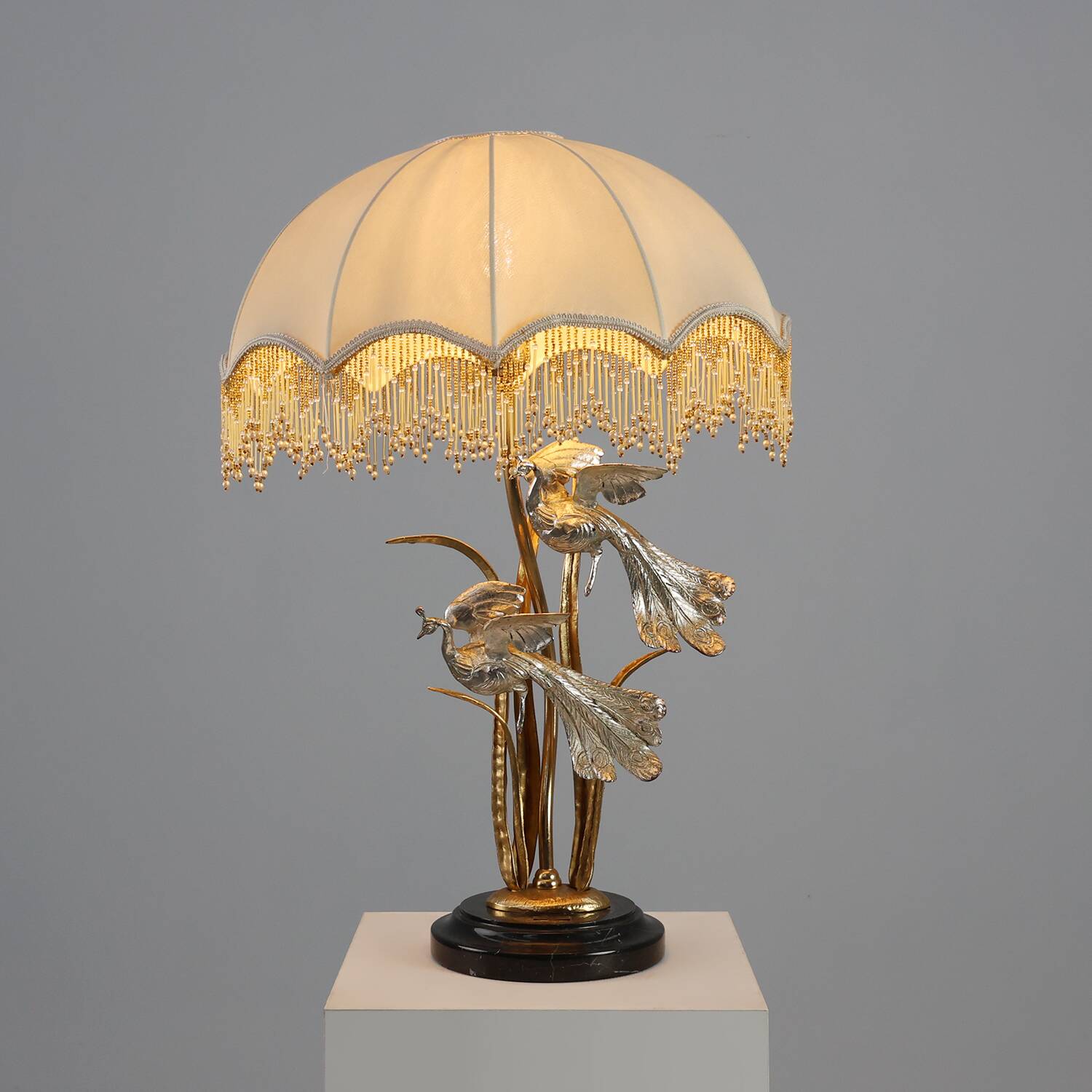 Lampe de table de style régence théâtrale d'Hollywood par Galeotti, Italie, années 1970.