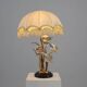 Lampe de table de style régence théâtrale d'Hollywood par Galeotti, Italie, années 1970.