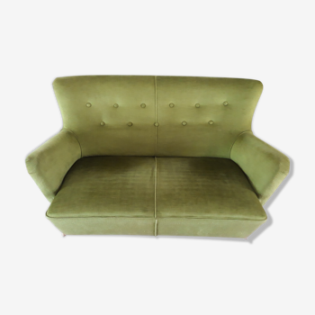 Canapé sofa club années 50 design organique