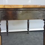 Table pine two-tone black and honey