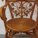 Emmanuelle peacock rattan armchair