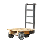 Vieux chariot style industriel