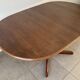 Table danoise ovale extensible en teck, années 60