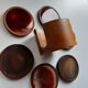 Dessous de verre teck vintage