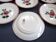 6 assiettes plates décor à la rose bagatelle en faïence de sarreguemines
