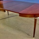 Louis XVI style table in cherry with 2 extensions