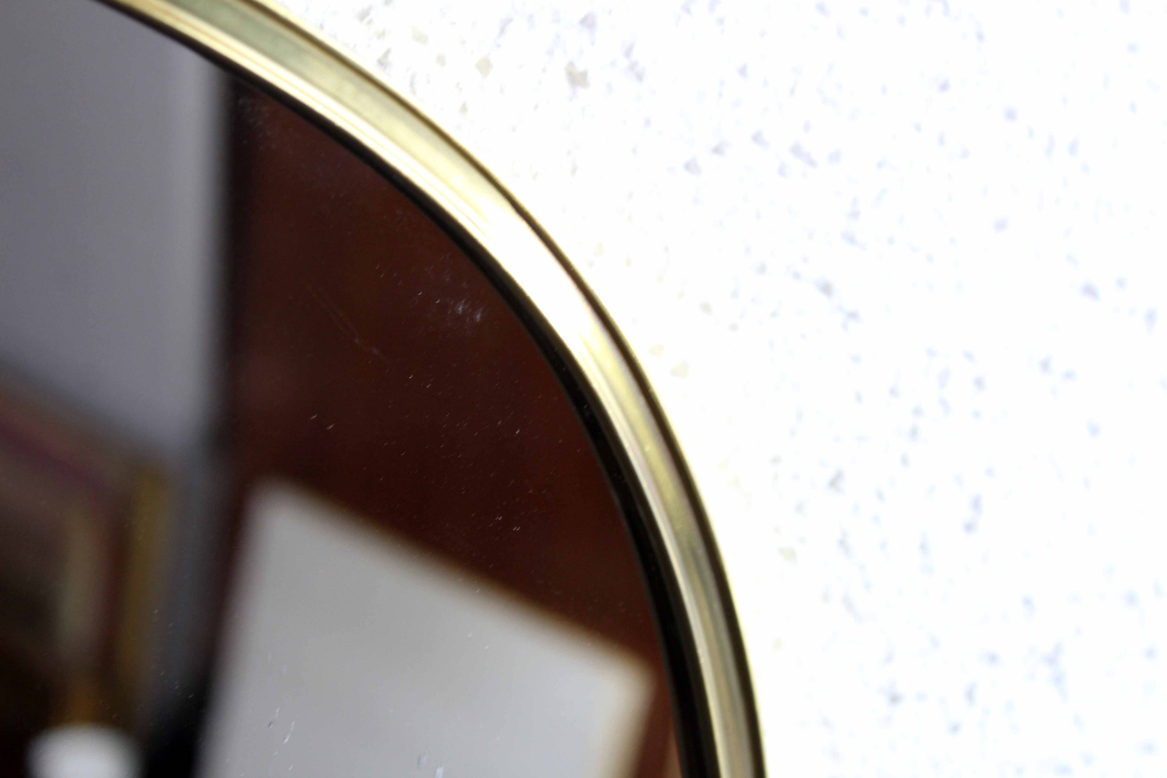 Miroir forme libre en laiton 1970