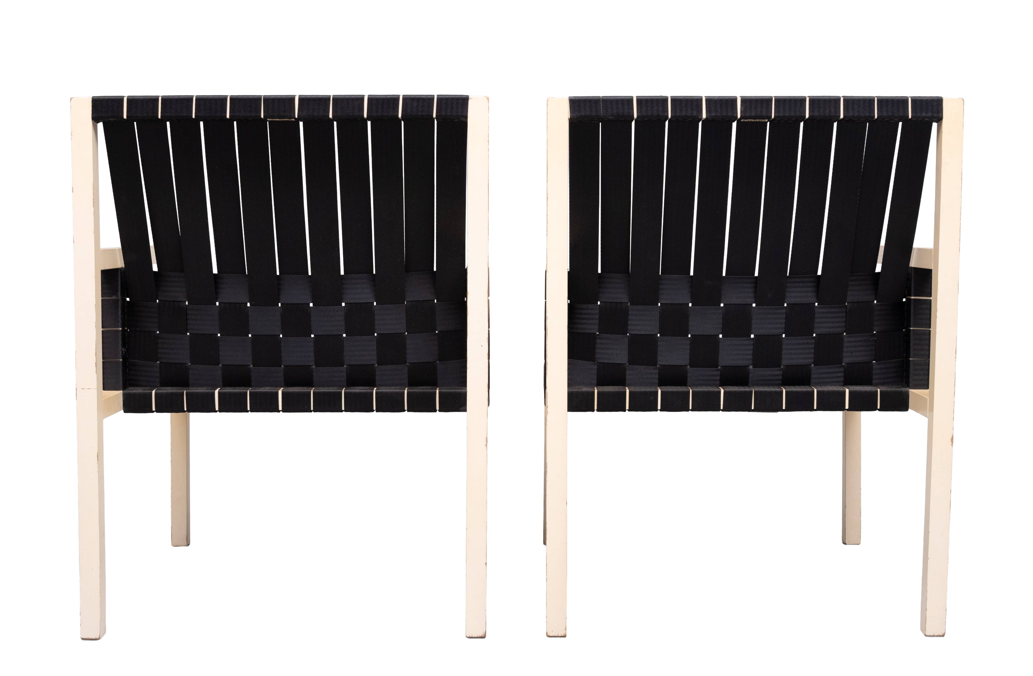 Gijs Bakker set of 4 ''Seatbelt'' Chairs 1978 Holland