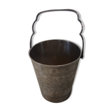 Small silver metal ice bucket