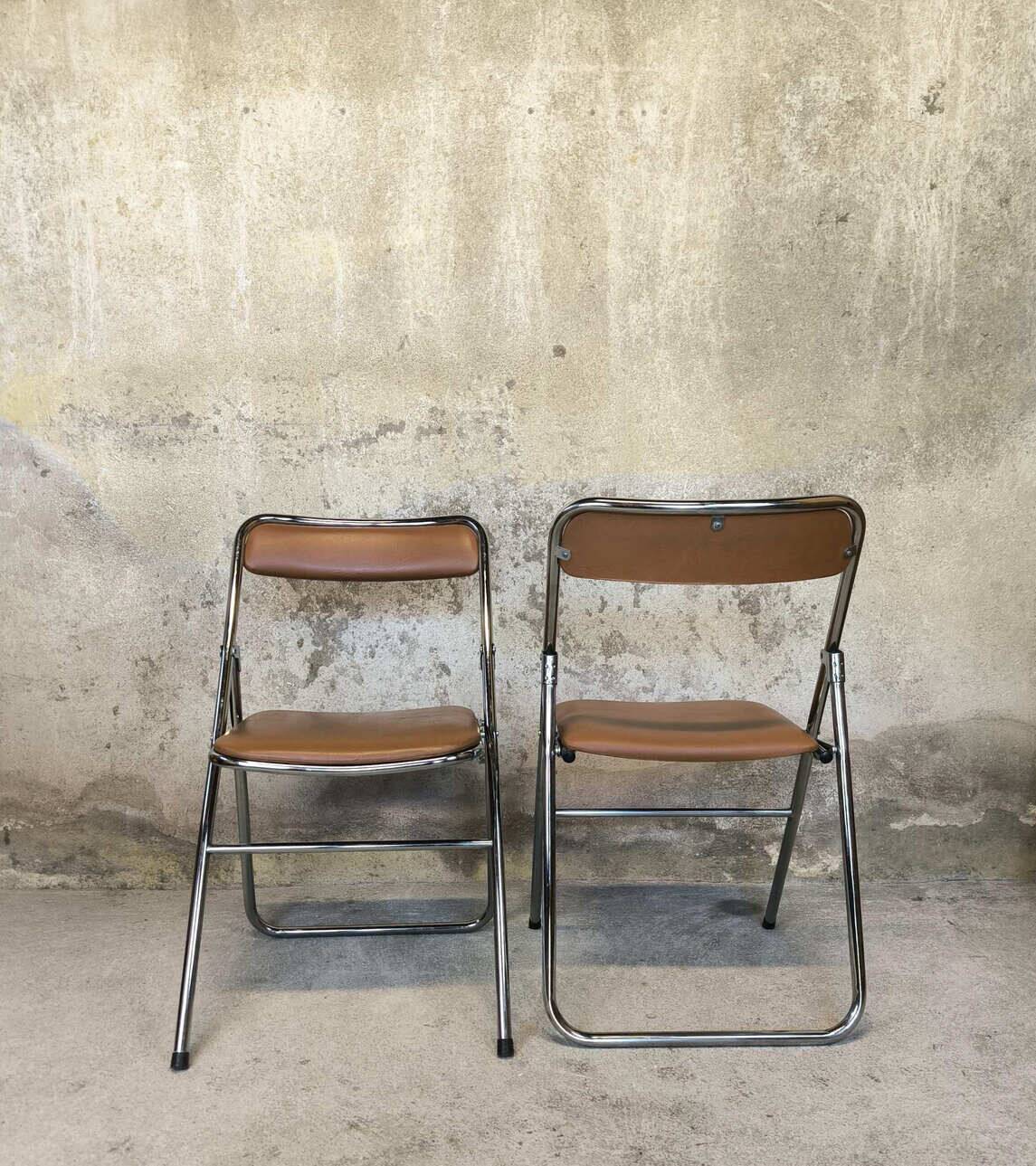 Pair of vintage Soudexvinyl chairs