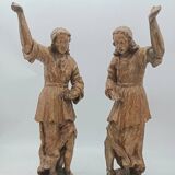 Pair of Tuscan giltwood angel sculptures, late 17th century