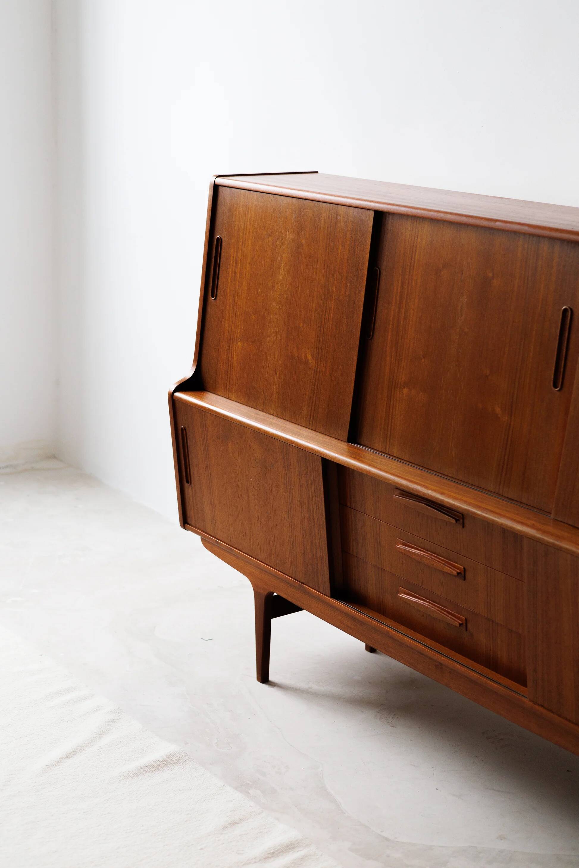 Mid-century Danish teak highboard