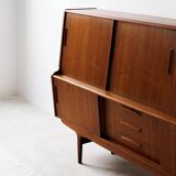 Mid-century Danish teak highboard