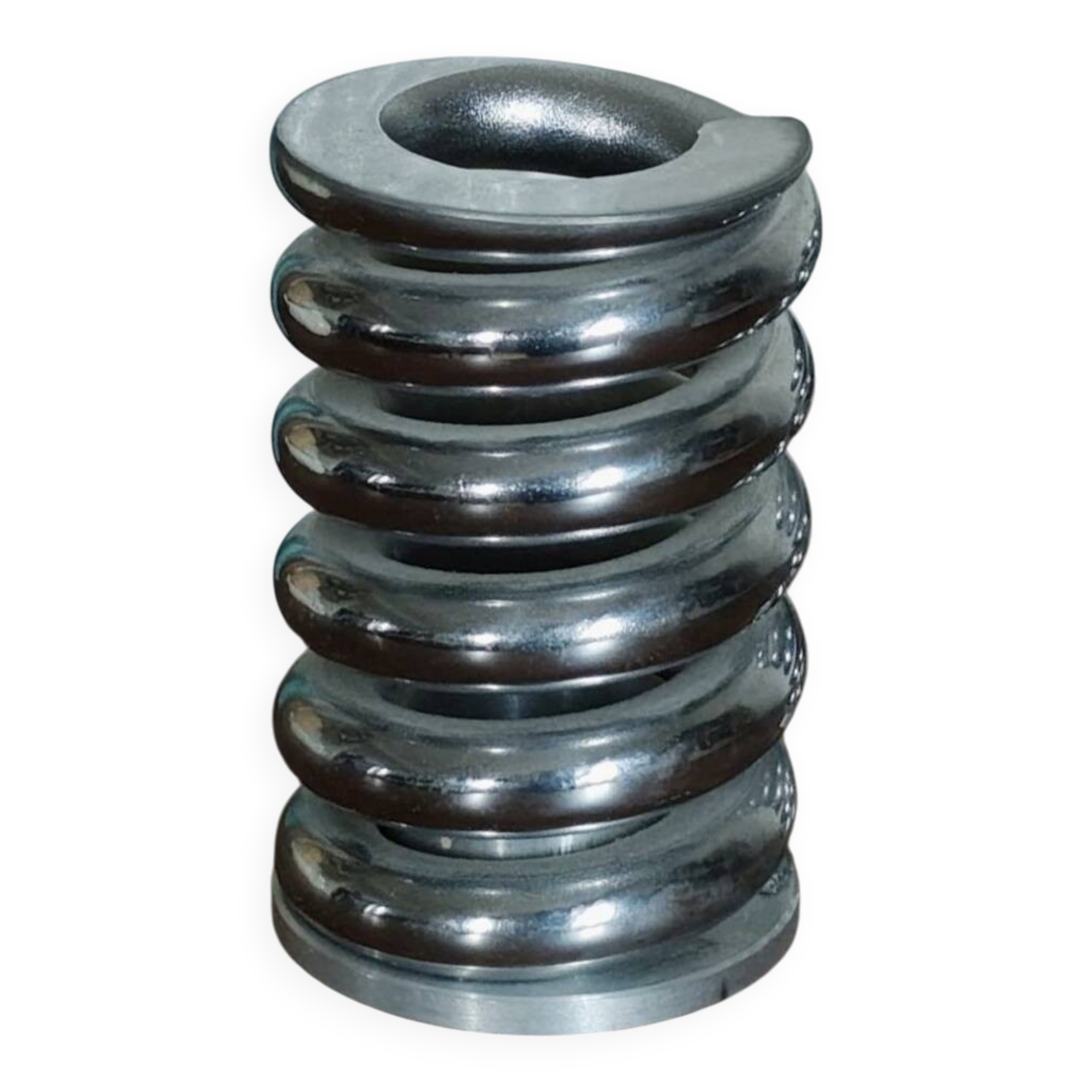 Large spring pen holder in steel – 1970s design