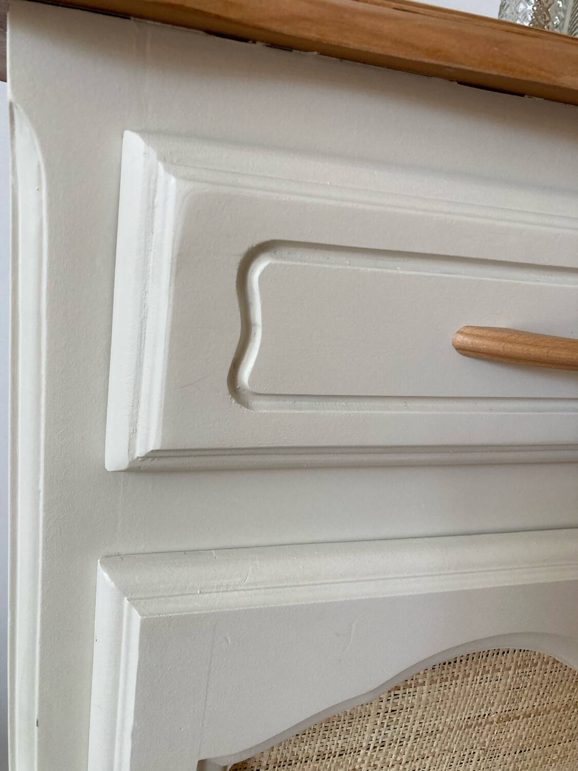 Wooden bedside table