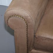 Ralph Lauren Jamaica velvet sofa pair with feather cushions.