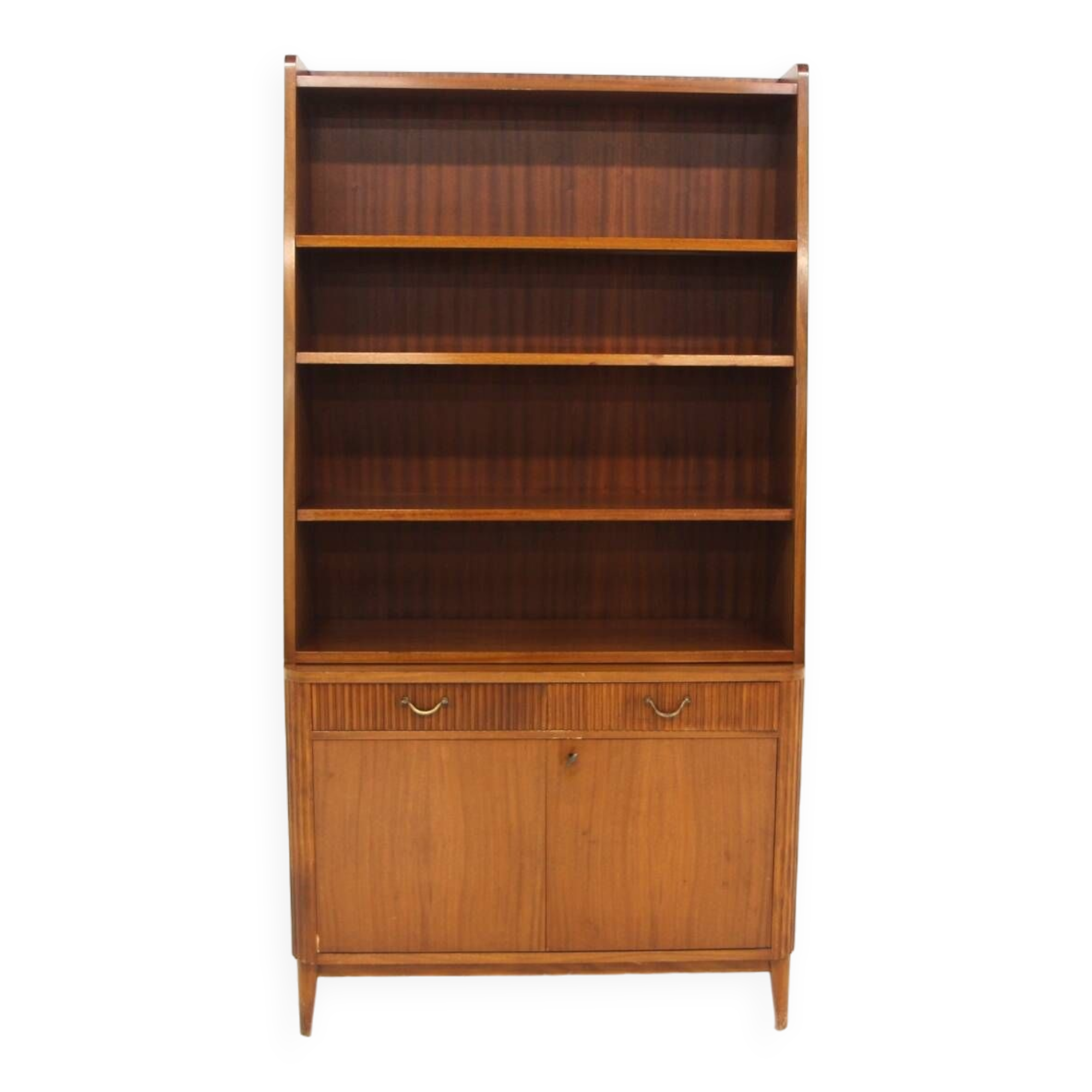 Scandinavian mahogany bookcase, Swedish modern, Sweden, 1940
