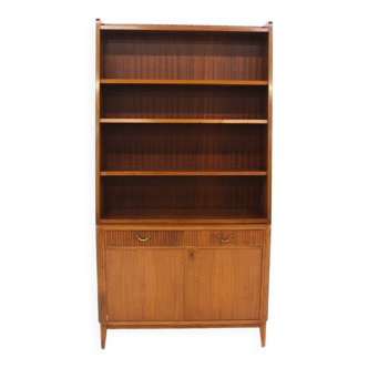 Scandinavian mahogany bookcase, Swedish modern, Sweden, 1940