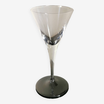 Verres à pied cocktail en cristal (2 mesures 10 de chaque)