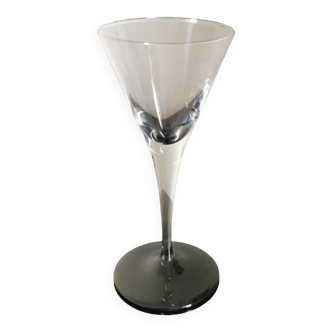 Verres à pied cocktail en cristal (2 mesures 10 de chaque)