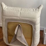 Togo Ligne Roset armchair by Michel Ducaroy in ecru bouclette