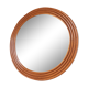 Round mirror in vintage rattan bamboo