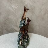 Ceramic Chamois Statue