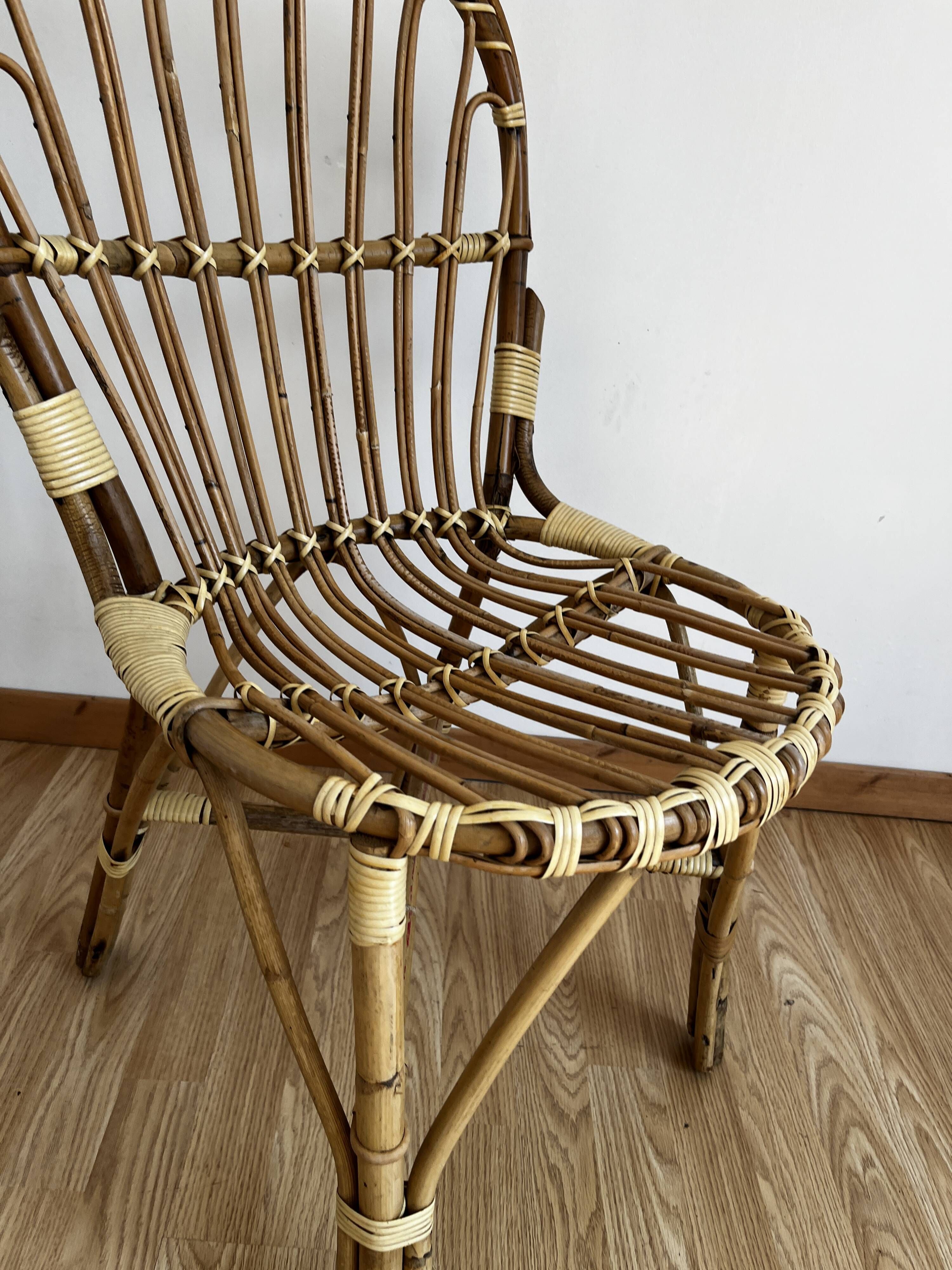 Chaise en rotin