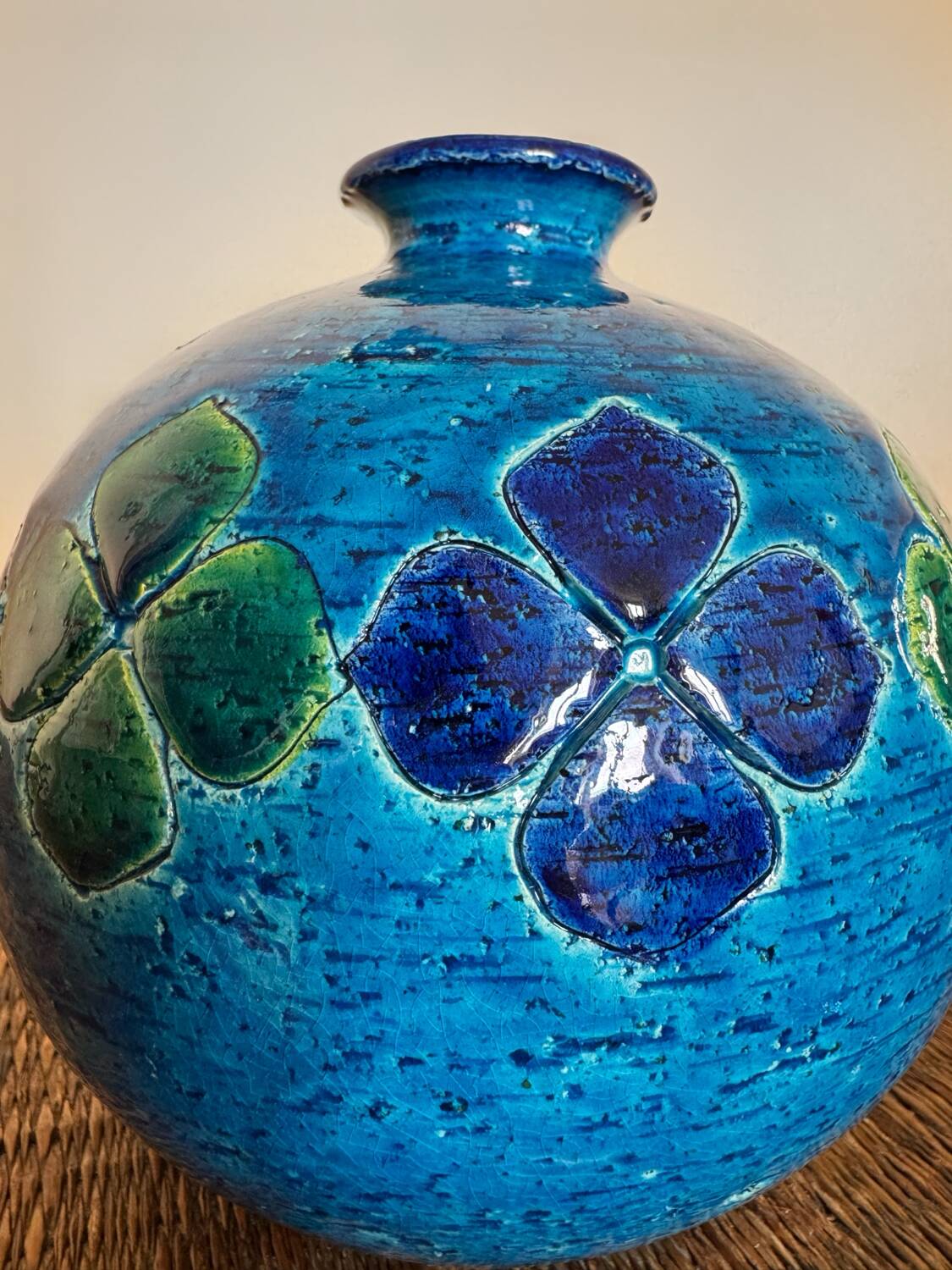 Aldo Londi ceramic ball vase from the 70s