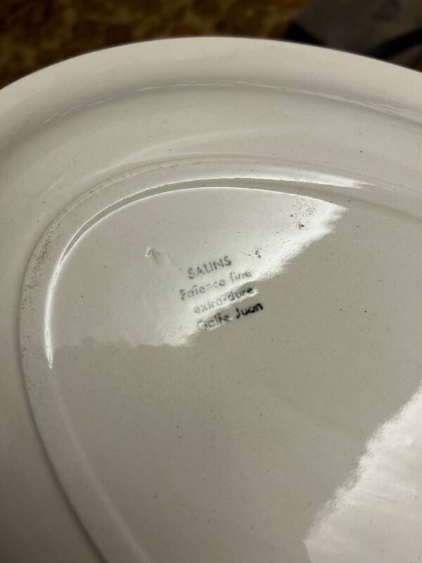 Plat ovale de collection modèle Golfe Juan de Salins