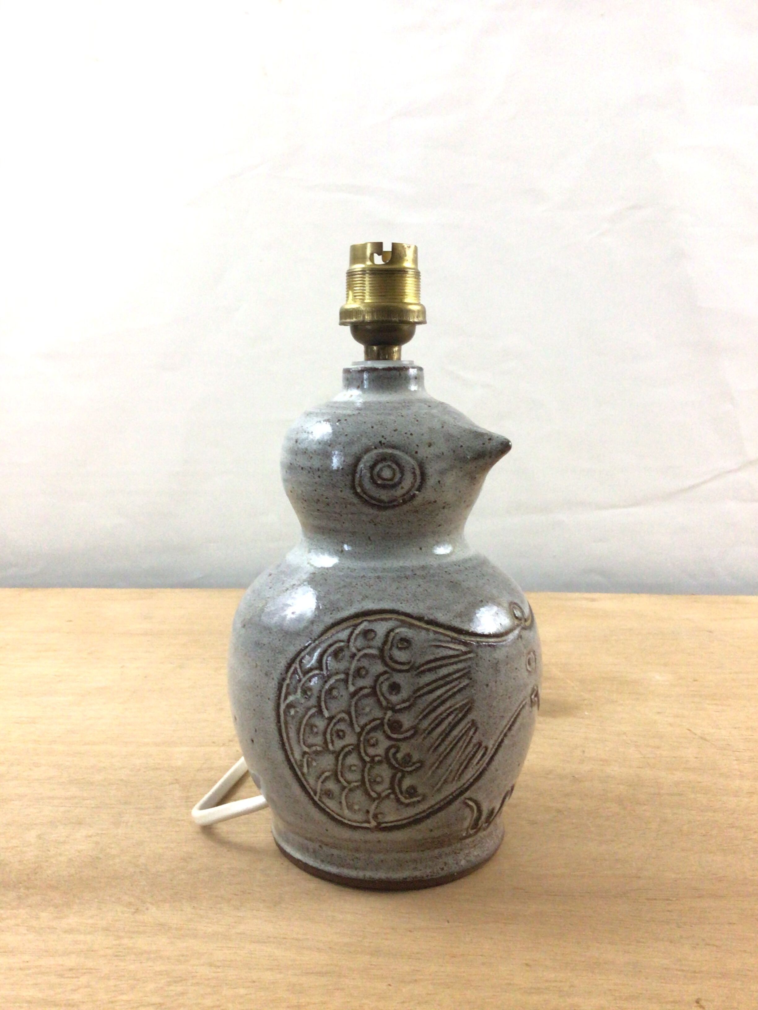 Pied de lampe en grès J&N Pierlot Ratilly Puisaye