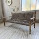 Audoux and Minet cord bench