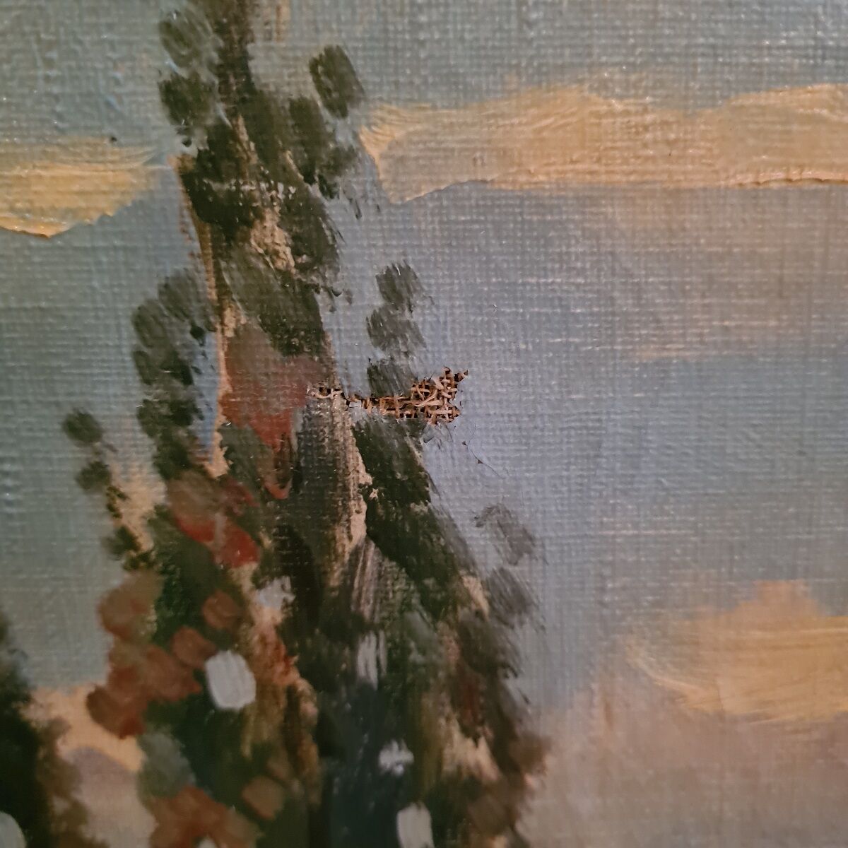 Vintage Mediterranean Painting signed C. Beaufort