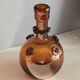 Brown blown glass decanter
