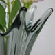Vintage smoky grey Murano glass vase