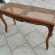Old Louis XV style caned piano bench
